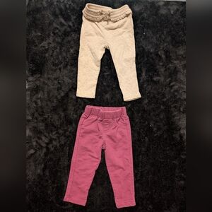 6 for $15 / Garanimals Beige and Pink Kids Leggings Set